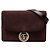 Borsa a tracolla Gucci Small Suede GG Ring Torchon marrone