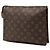 Bolsa de aseo Louis Vuitton Monogram marrón 26 Clutch Bag Castaño - vista 2