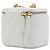 Mini Vanity Case Chanel Quilted Caviar CC Sweetheart Bianco con Tracolla a Catena - vista 2