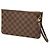 Bolsillo Louis Vuitton Damier Ebene Neverfull MM Marrón Castaño - vista 2