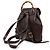 Bamboo Mini mochila Gucci em couro de bezerro castanho com cordão e bambu Marrom - vista 2