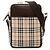 Borsa crossbody Burberry House Check in tela marrone