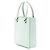 Tote Bolsa Satchel Prada Small em couro Spazzolato verde - vista 2