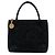 Borsa Medallion in Pelle Scamosciata Nera di Chanel Nero