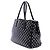 Borsa Galleria Double Zip in vitello con occhielli Prada Large City Nera Nero - vista 2