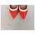 Décolleté Valentino Garavani in pelle rossa borchiate Rosso - vista 3