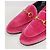 Gucci Mocassini Jordaan Horsebit in velluto Rosa - vista 4