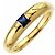 Anello Valentino 1 in Oro Giallo 18K D'oro - vista 2