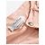 Pantalones rectos de lino rosa palo para mujer Max Mara Puro Lino – IT 42 - vista 3