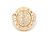 Anello Bulgari Bulgari Pavé in Oro Giallo 18K e Diamanti, Misura 52 D'oro