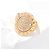 Anello Bulgari Bulgari Pavé in Oro Giallo 18K e Diamanti, Misura 52 D'oro - vista 5