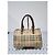 Borsa a mano Burberry Haymarket Check Marrone Beige - vista 11