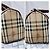 Borsa a mano Burberry Haymarket Check Marrone Beige - vista 4