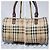 Borsa a mano Burberry Haymarket Check Marrone Beige - vista 6