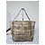 Burberry Bolso Tote Canterbury Haymarket Check con Tachuelas - Beige/Gris - vista 3