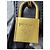 Prada Mala Tote Medium Esplanade em Couro Saffiano Cinza/Preto - vista 4