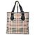 Burberry Borsa Tote Small Regent Haymarket Check Marrone Beige