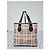 Burberry Borsa Tote Small Regent Haymarket Check Marrone Beige - vista 12