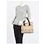 Burberry Borsa Tote Small Regent Haymarket Check Marrone Beige - vista 13