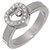 Anel Chopard Happy Diamond Heart em Ouro Branco 18K Prata - vista 2