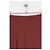 Autre Marque Gonna midi bordeaux in cotone CORTANA XS Bordò - vista 2