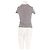 Autre Marque Top ajustado cinza de viscose Damson Madder - vista 6