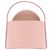 Autre Marque Mini-Tasche aus Leder mit Posamenten-Details Pink - Ansicht 3