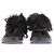 Pedro Garcia Scarpe nere con pelliccia Nero - vista 3
