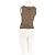Autre Marque Top sans manches marron - vue 6