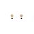 Autre Marque Pendientes "Daisy" Dorado