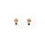 Autre Marque Pendientes "Daisy" Dorado - vista 3