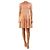 Alexander Mcqueen Abito a trapezio senza maniche crema e rosso - size M Crudo