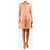 Alexander Mcqueen Abito a trapezio senza maniche crema e rosso - size M Crudo - vista 3