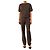 Mulberry Set top e pantaloni in lana a quadri marrone e verde - size UK 8