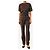 Mulberry Set top e pantaloni in lana a quadri marrone e verde - size UK 8 - vista 3