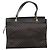 Céline CELINE Macadam Hand Bag PVC Leather Black Gold Tone - vista 2