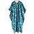 Autre Marque Djellabah Caftan Kleid aus mehrfarbiger Seide Schwarz Grün Lila