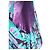 Autre Marque Djellabah Caftan Kleid aus mehrfarbiger Seide Schwarz Grün Lila - Ansicht 6