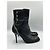 Christian Dior Stivaletti Dior in pelle nera con tacco alto e charm Nero - vista 5