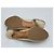 Timeless Décolleté Slingback Chanel in tessuto beige - vista 11