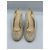 Timeless Décolleté Slingback Chanel in tessuto beige - vista 4