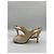 Timeless Décolleté Slingback Chanel in tessuto beige - vista 7