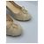 Timeless Décolleté Slingback Chanel in tessuto beige - vista 9