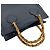 Bamboo Borsa a mano/Tote in pelle con bambù vintage GUCCI Blu navy - vista 4