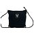Borsa a tracolla Gucci Abbey in tela GG e pelle Nero