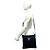 Borsa a tracolla Gucci Abbey in tela GG e pelle Nero - vista 2