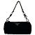 Pochette matelassée Prada avec logo triangle Noir