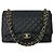 Borsa a tracolla Chanel Matelassé Coco Mark Black Nero