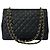 Borsa a tracolla Chanel Matelassé Coco Mark Black Nero - vista 3