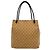 GUCCI GG Logo Canvas Leder Tote Bag Braun Beige - Ansicht 3